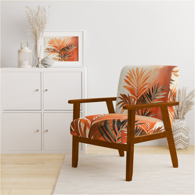 Chaise rembourrée Palm Trees - Fauteuil Terracotta Palm Vibes I