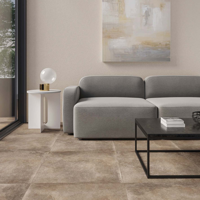 Matte 24" x 24" Porcelain Paver Concrete Look Tile