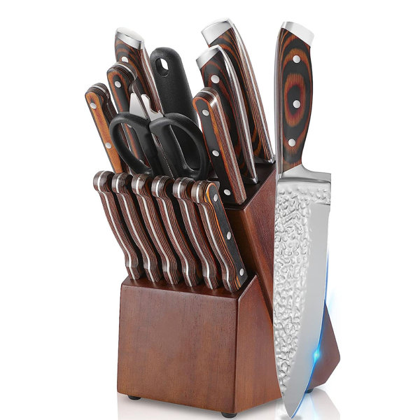 QXXSJ 5 Piece Stainless Steel Assorted Knife Set