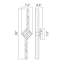 Éclairage pour meuble-lavabo à DEL intégré en laiton 33 po Contour-1149419082