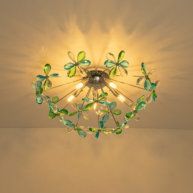 Plafonnier semi-encastré 5 lumières