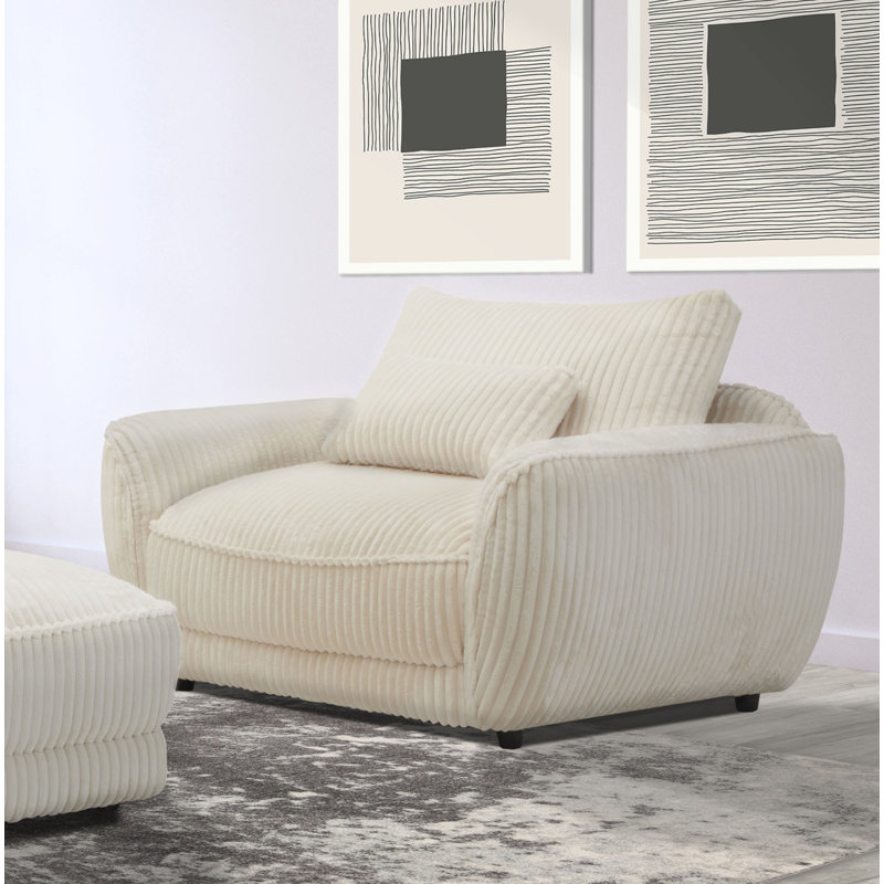 Chaise et demi rembourrée Arani