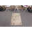 Vintage Turkish Oushak Small Area Rug in Beige with Unique Wool Design for Entryways