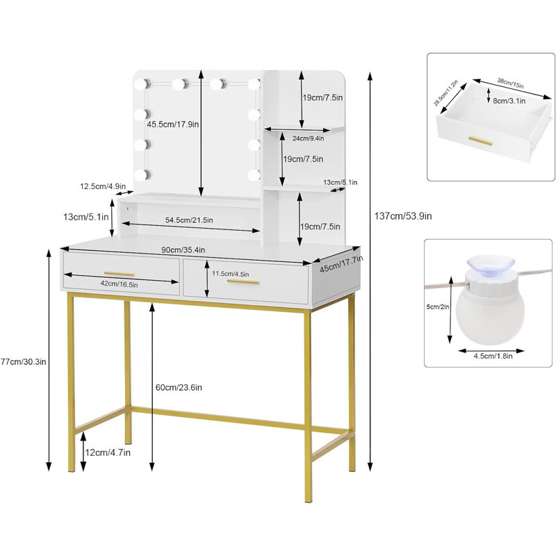 Adagdak Dressing Table with Mirror