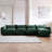 Minarik 4-Seat Chenille Fabric Upholstered Sectional Sofa With Ottoman-231248842