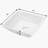 APRESSHUI 16'' Ceramic Square Bathroom Sink