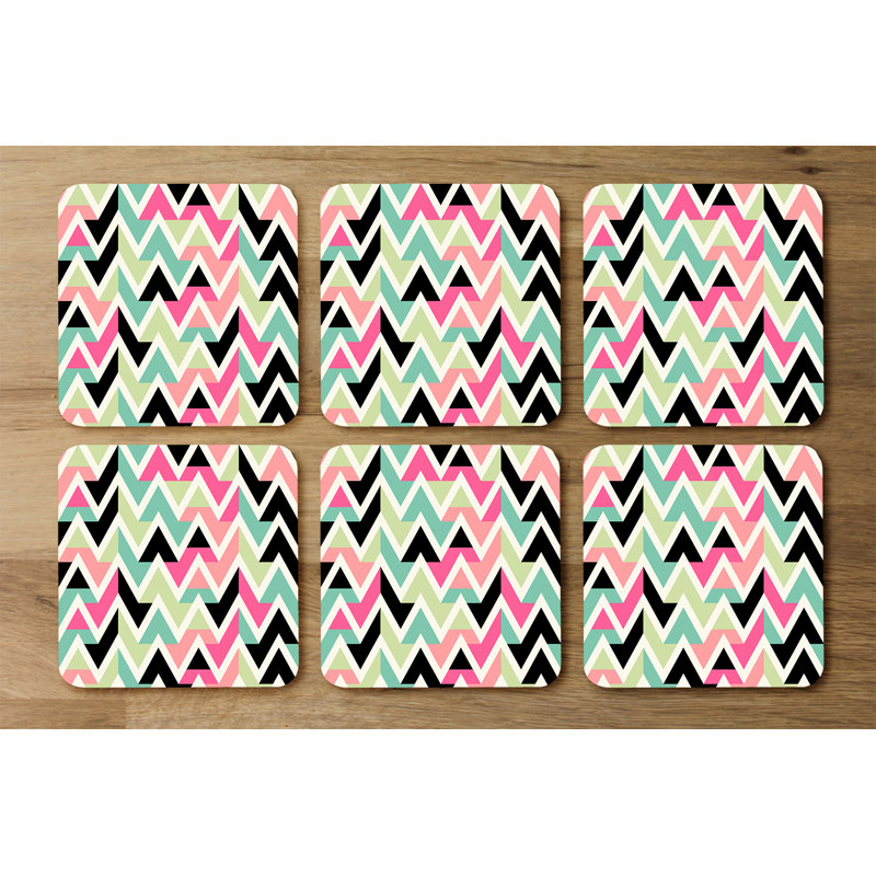 Square 6 Piece Coaster Set