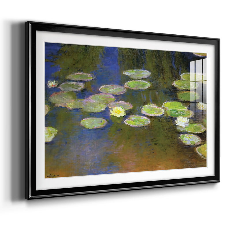 Nymphéas, 1897, impression sur papier, Noir, H 15 po x l 21 po x P 1,5 po