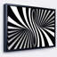 «Black and White Spiral», reproduction d'impression sur toile tendue-26664218