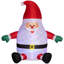Père Noël gonflable de Noël 6 pi avec boule magique rotative Outsunny
