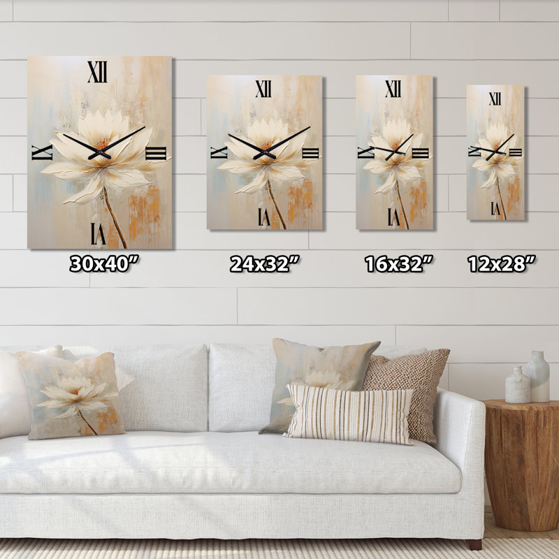 Janiza - Horloges murales fleurs, Moyen