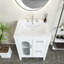 Ensemble de meuble-lavabo simple 24 po avec plateau en céramique Jermia-1566756503