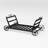 Metal Log Rack With Wheels