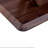 Modern Minimalist Walnut Dark Brown Texture Sticker-Patterned MDF Rectangular Coffee Table.