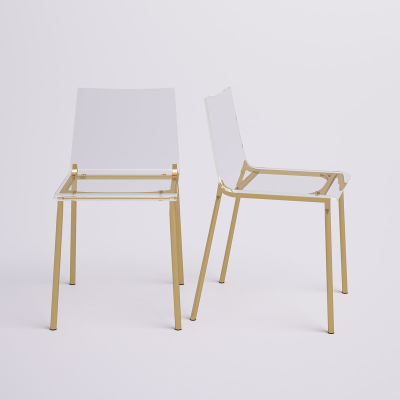 Adelia 17'' H Side Chair, Gold 