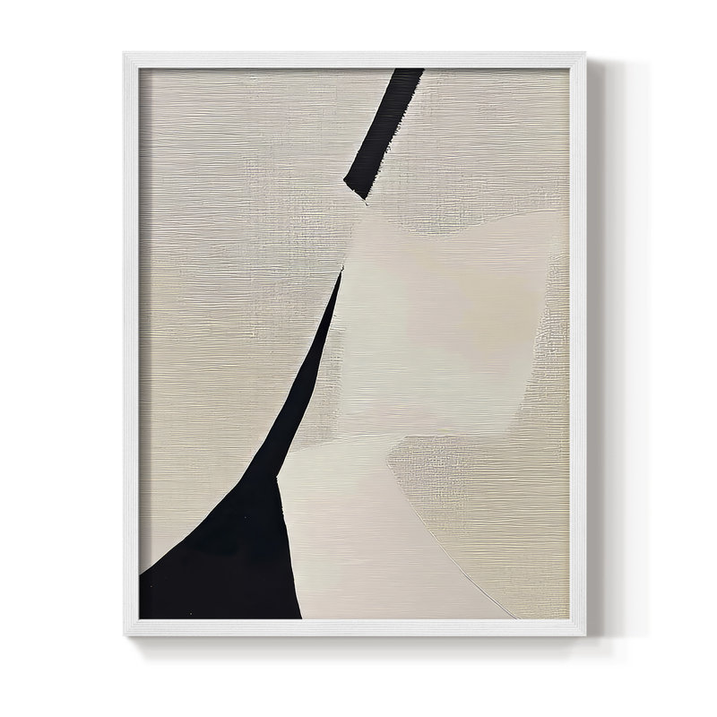 "ABSTRACT Series DCxxx" par J Paul, Blanc / Blanc, H 11 po x l 9 po