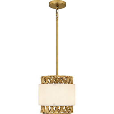 Hann 1-Light Brushed Gold Mini Pendant