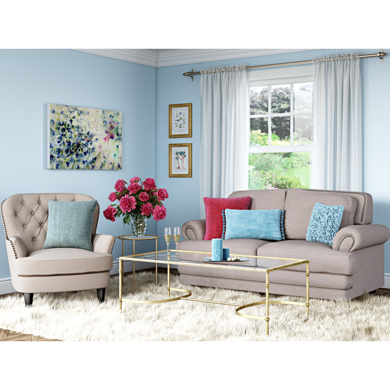 Sunderland Side Table, Gold / Clear