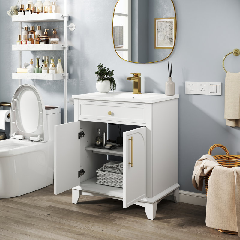 Meuble-lavabo 24 po, Blanc