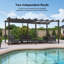 Pergola en aluminium avec auvent-87467621-81082244