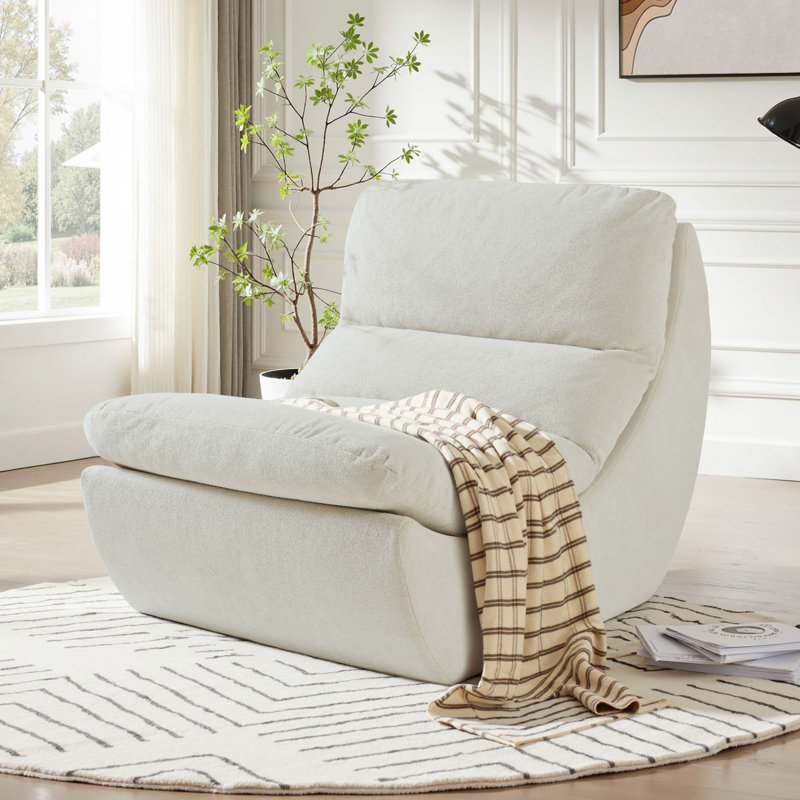 Canapé Bean Bag Chair, Polyester beige