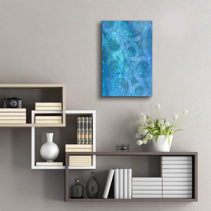  Art mural en verre «Repetitive pensts» par Laura Gibson, 16 po x 24 po, 24" H x 16" W