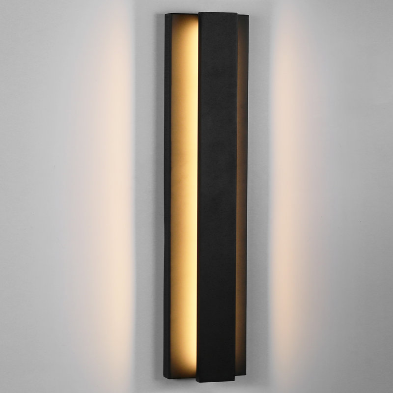 Jayeda LED Wall Light with Back Plate, 23.6'' H x 5.5'' W x 3'' D