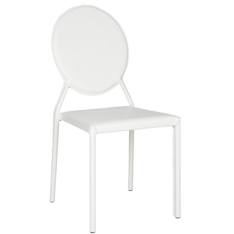 Chaise d'appoint Oxon Hill King Louis, PVC + éponge - blanc