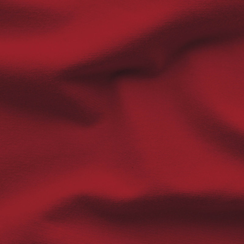 Jersey-Elasthan Spannbettlaken PREMIUM 100% Bio-Baumwolle, Red Deep, M 120x200cm - 130x220cm