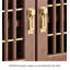 Banc de rangement en bois massif Traditional