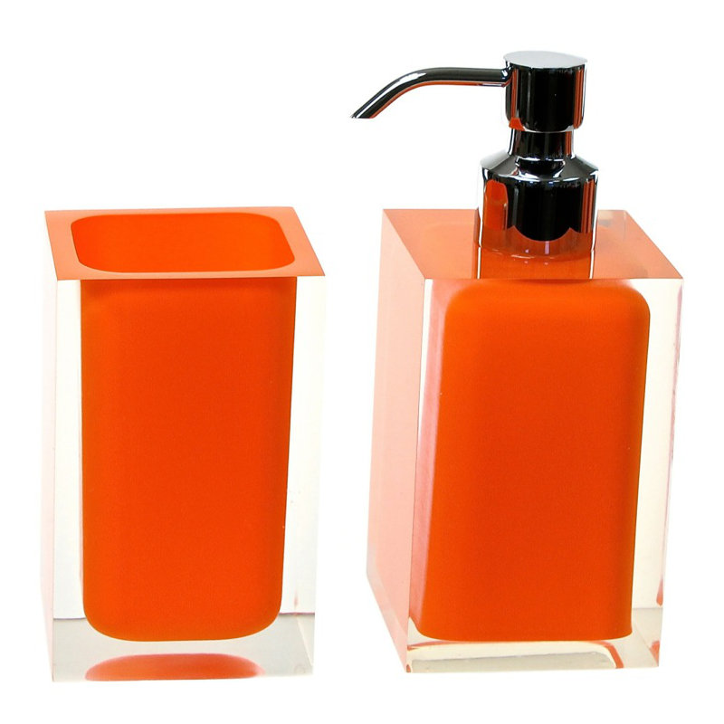 Ensemble d'accessoires de salle de bain Currahee, 2 pièces, Orange