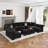 Ahren Upholstered Reclining Curved Sectional-1516424408
