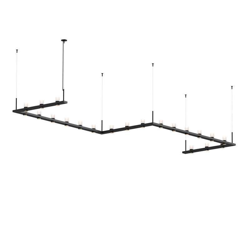 Intervals® 21 - Light LED Pendant, Satin White, Etched