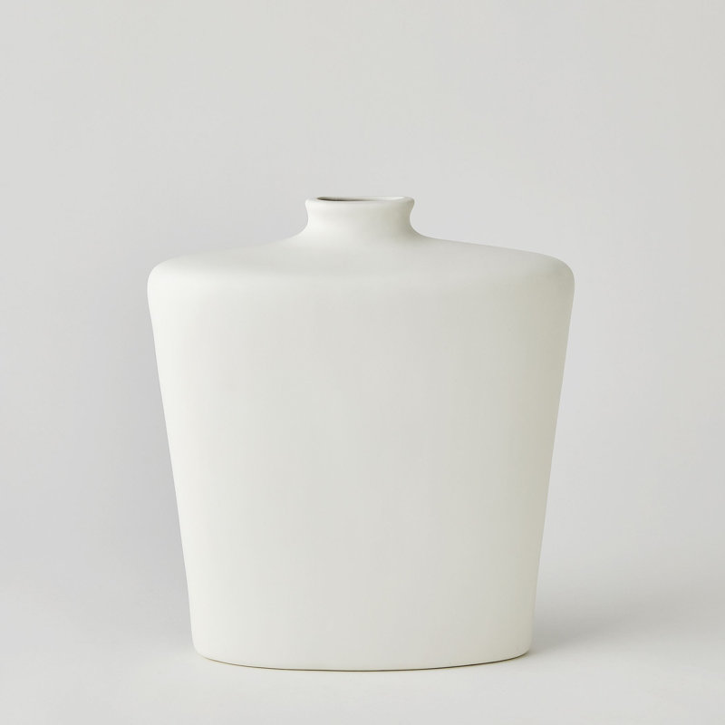 Terzo Handmade Ceramic Table Vase, 13.5" H x 12" W x 4.5" D