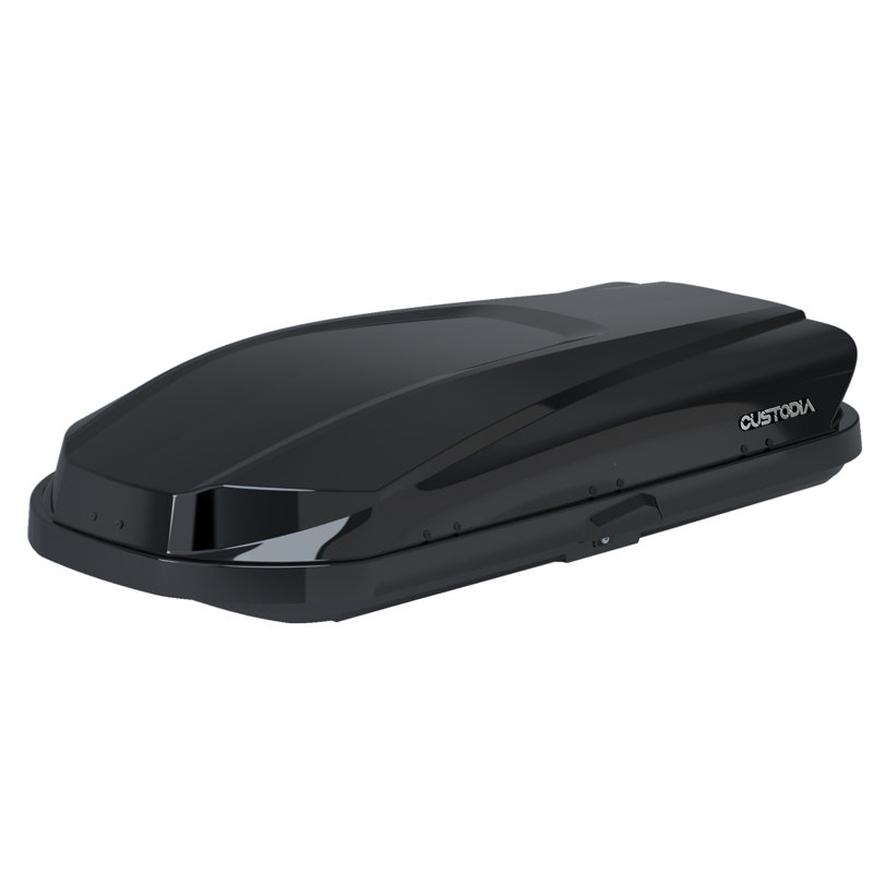 Hard Shell Roof Cargo Carrier With Security Keys, Roof Box, Cargo Box,BLACK, Black