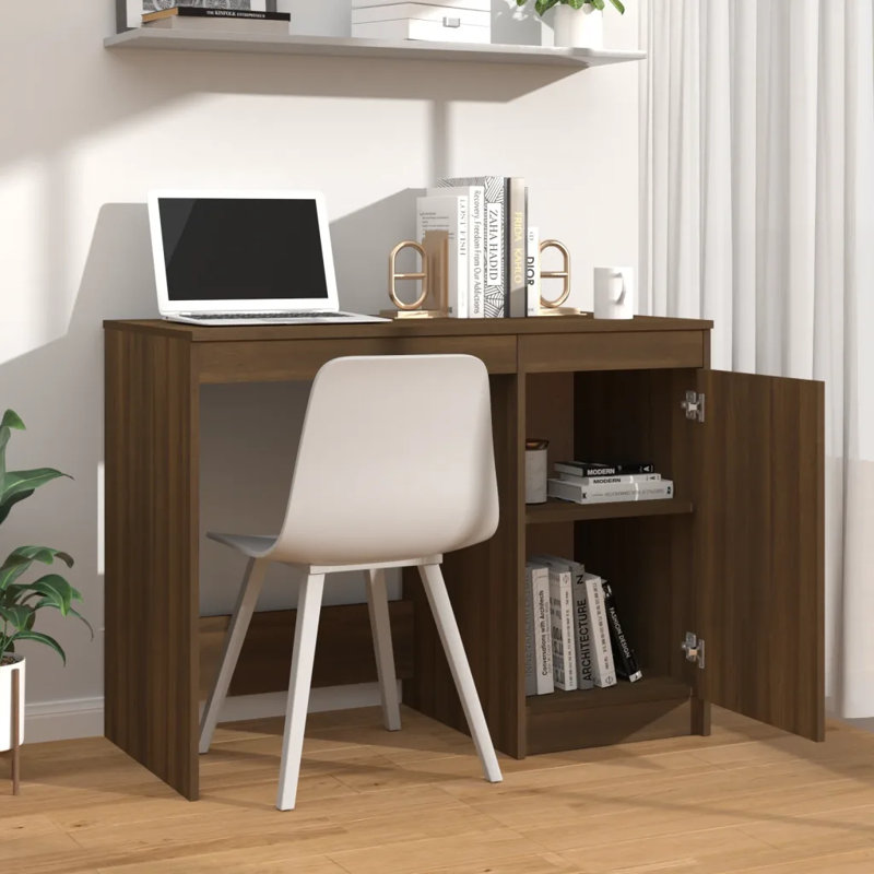 Windover Writing Desk, Brown Oak
