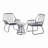 Milan 3Pc Chat Set