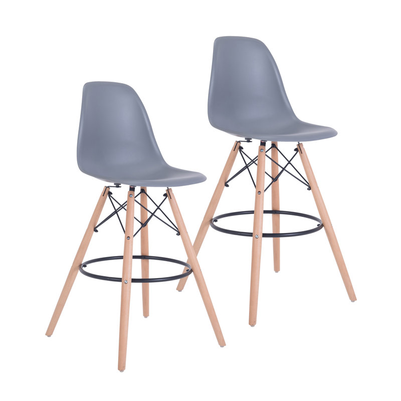 Tabouret de bar 27,6 po Azanae, gris