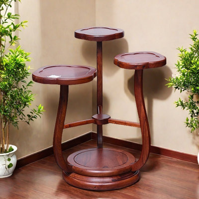 Pot à fleurs en bois massif salon pot bonsaï
