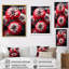 " Red Grey Zinnias Zestful II "-2145166830-2145166816