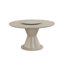 Ensemble de salle à manger rond en bois avec fauteuils 5 pièces Wigley, taupe