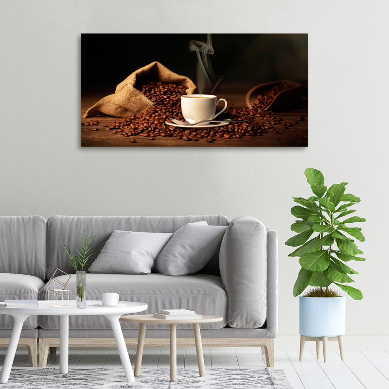 Coffee In A Cup - Wrapped Canvas Print, 50cm H x 100cm W