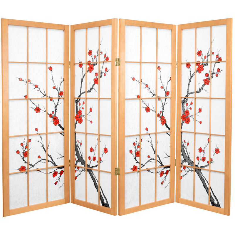Serre Écran court Shoji Cherry Blossom, 4, Naturel