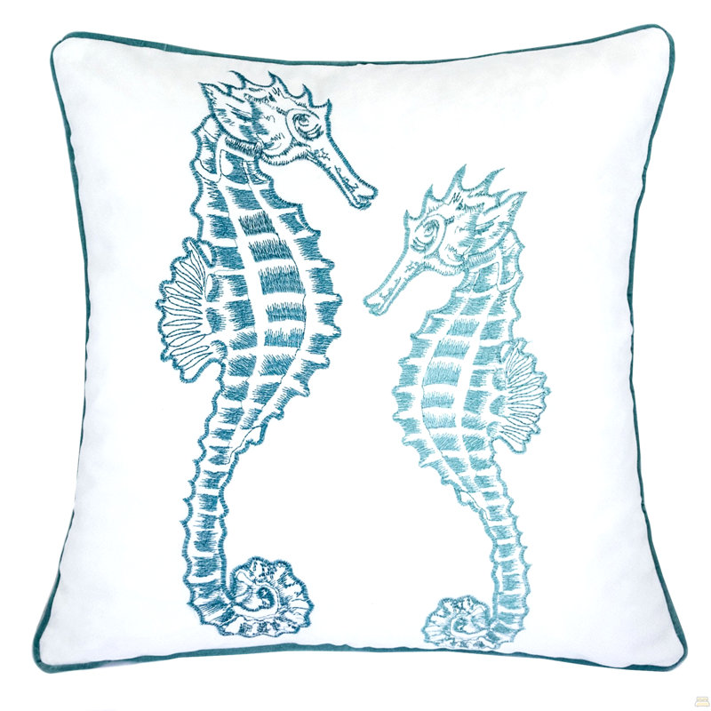 Bleu / hippocampes spa, Simple, Bleu pâle