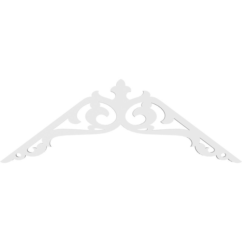 Amber Signature Urethane Gable Pediment, Primed Tan, 18"H x 48"W, 9/12
