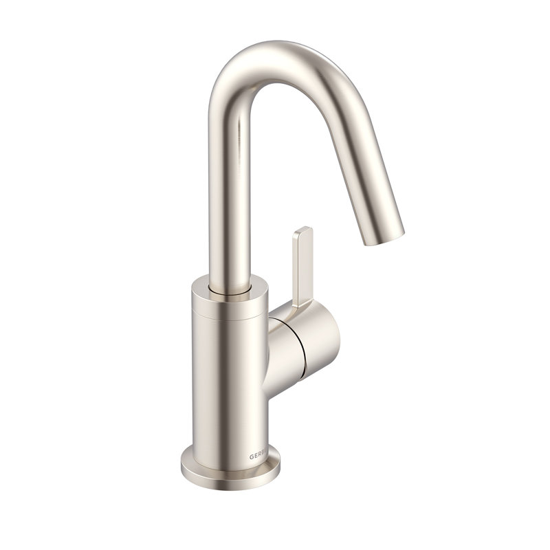 Single Hole Bathroom Faucet with Drain Assembly, Brushed Nickel