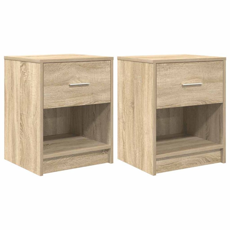 Bedside Cabinet With Drawer 40X34x50 Cm, Sonoma Oak, 2
