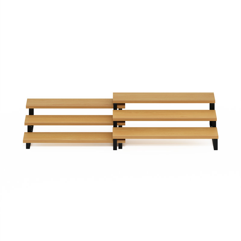 Turn-N-Tube 34.01cm W Manufactured Wood Shelving Unit, Beech/Black