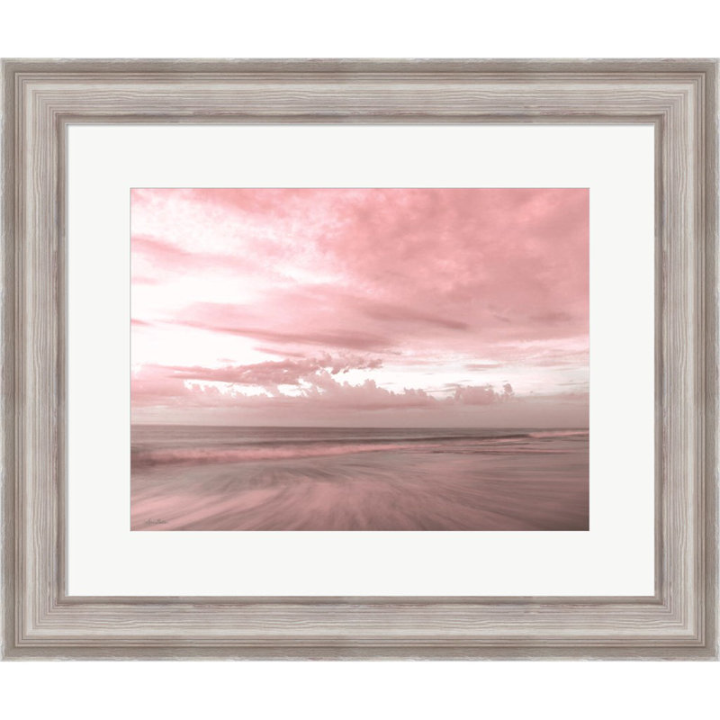 «Pink Beach Emotion» par Lori Deiter, art mural encadré