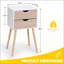 Table de chevet avec 2 tiroirs-710570417